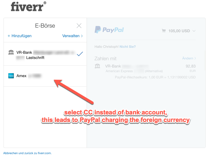 Avoiding PayPal hidden charges